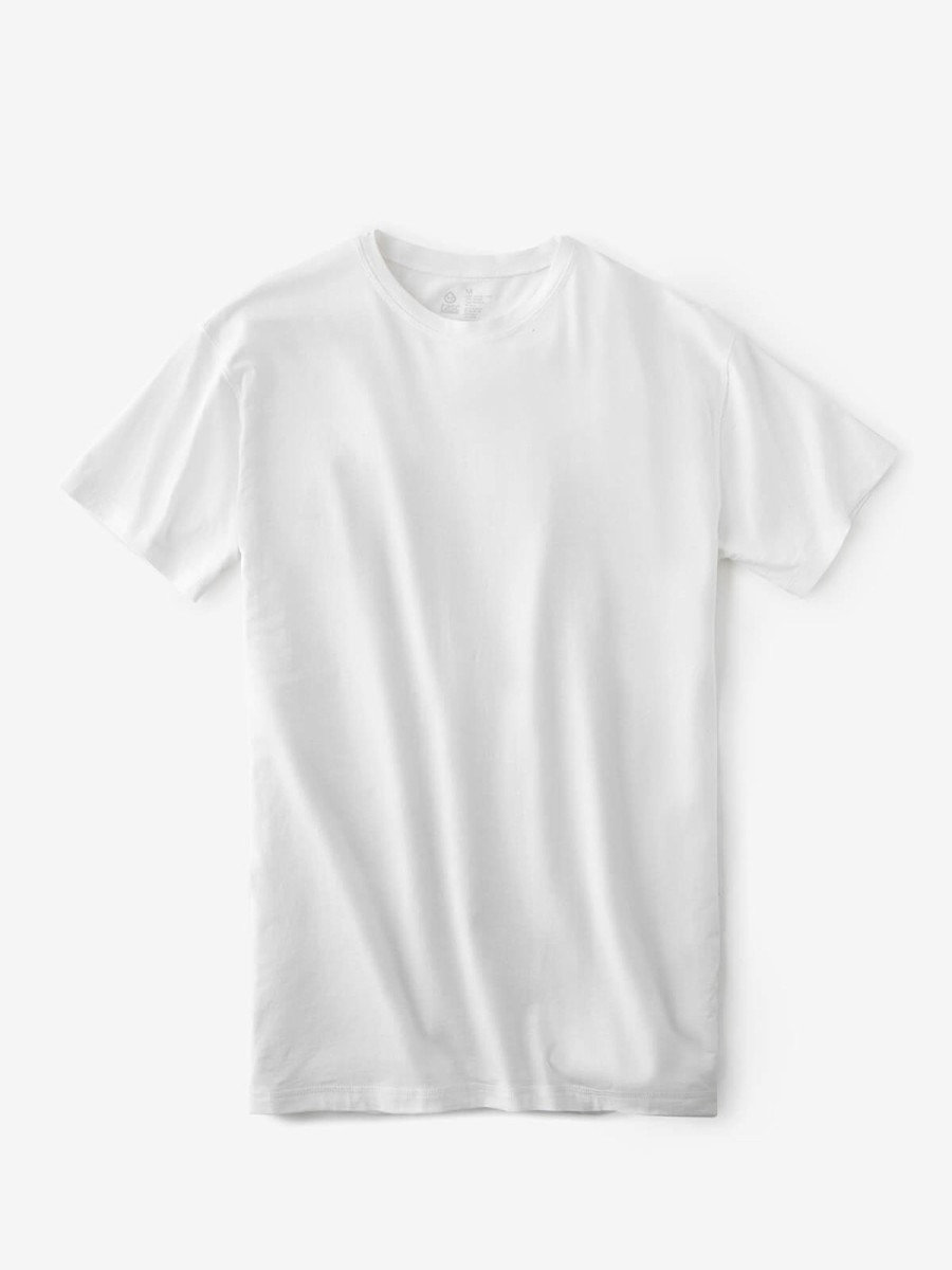 Men'S tasc Performance Lounge | Bamboo Undershirt: Tasc Performance'S Bambare Crew Neck White