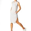 Women'S tasc Performance Sale | Midi Tank Dress Light Heather Gray/Heather Gray/Bone