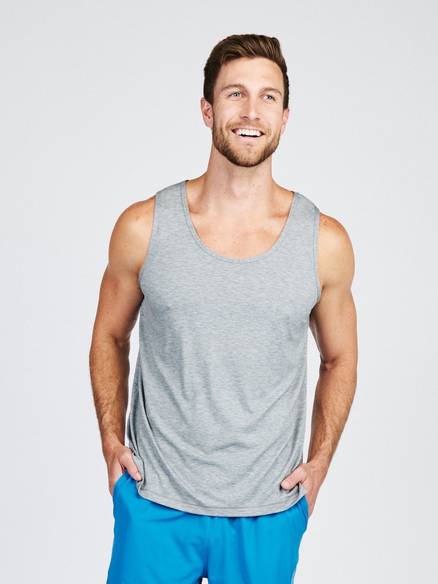 Men'S tasc Performance Sale | Recess Fitness Tank Heather Gray