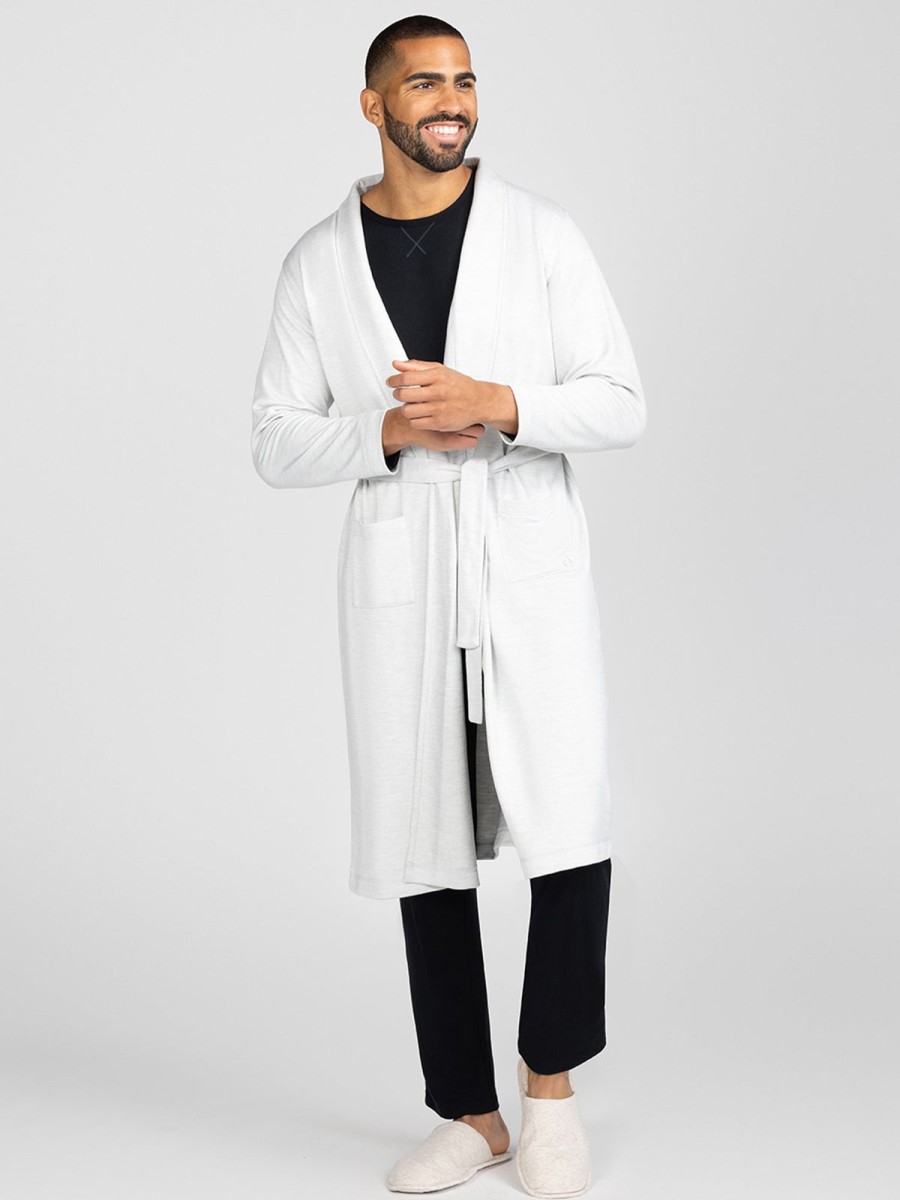 Men'S tasc Performance Sleep | French Terry Robe Light Heather Gray