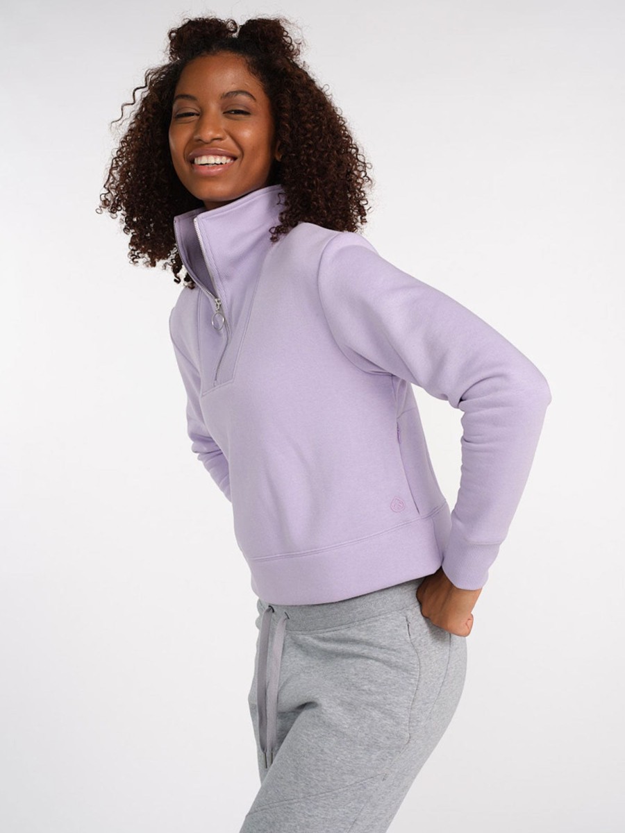 Women'S tasc Performance Sale | Summit Fleece 1/2 Zip Digital Purple