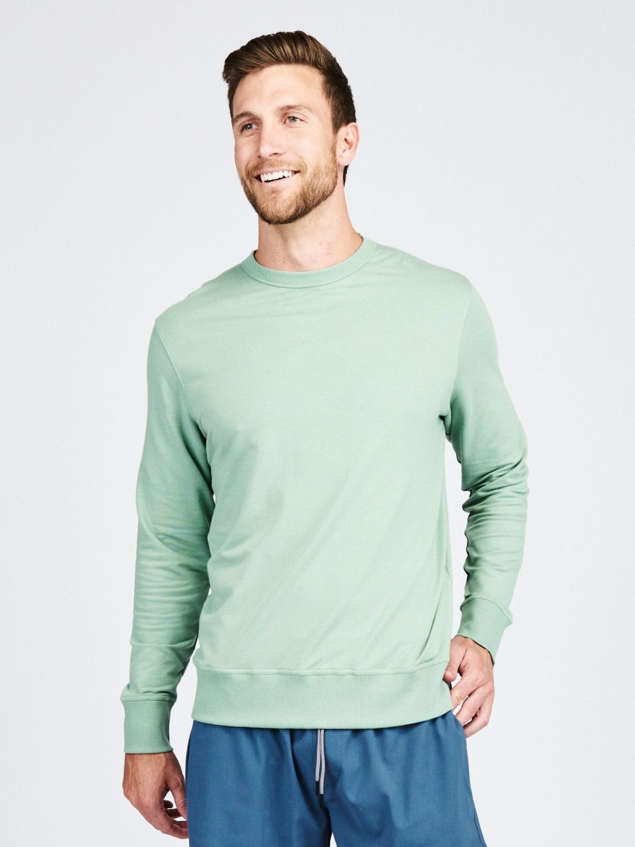 Men'S tasc Performance Sale | Varsity French Terry Sweatshirt Sage