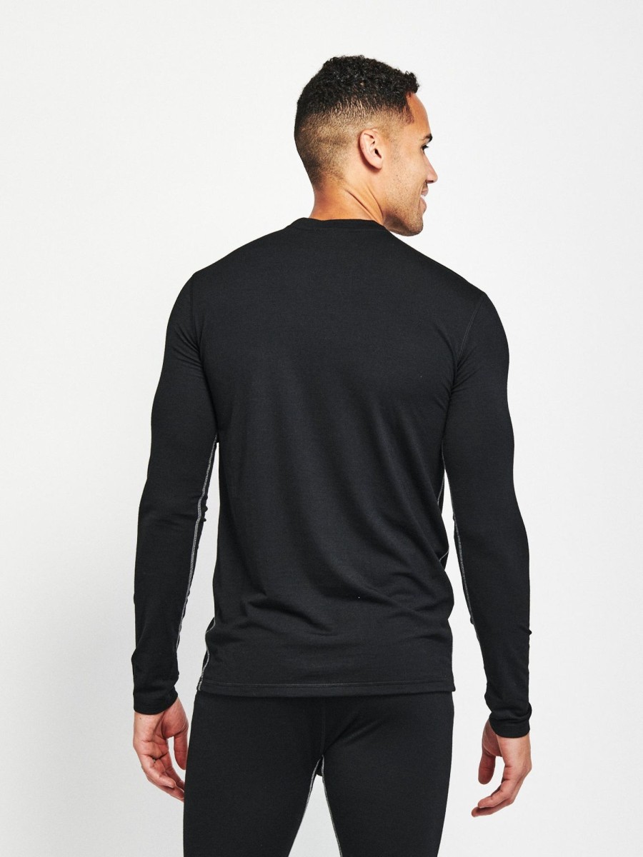 Men'S tasc Performance Sale | Men'S Merino Fusion Long Sleeve Base Layer Black