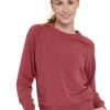 Women'S tasc Performance Sale | Varsity Sweatshirt Earth Red Heather