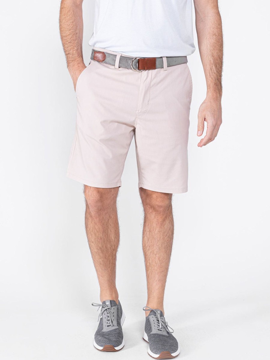 Men'S tasc Performance Golf | Motion 9In Short | Men'S Apparel | Tasc Performance Light Stone